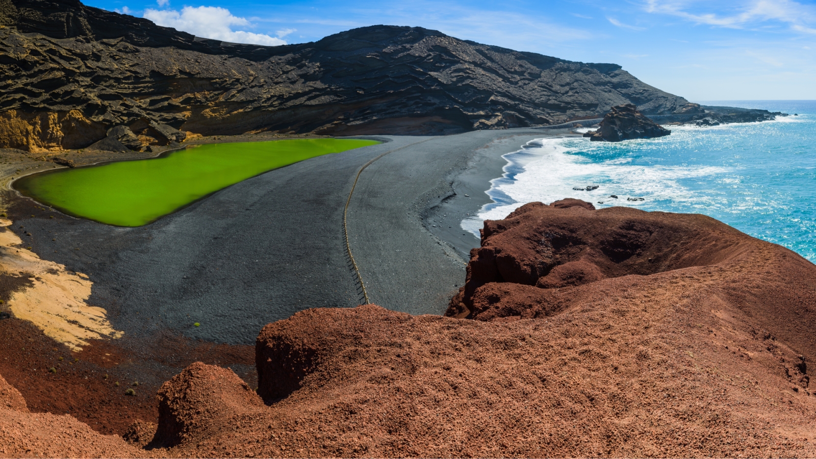 shutterstock 788720881 - Lago Verde volcánico, Lanzarote